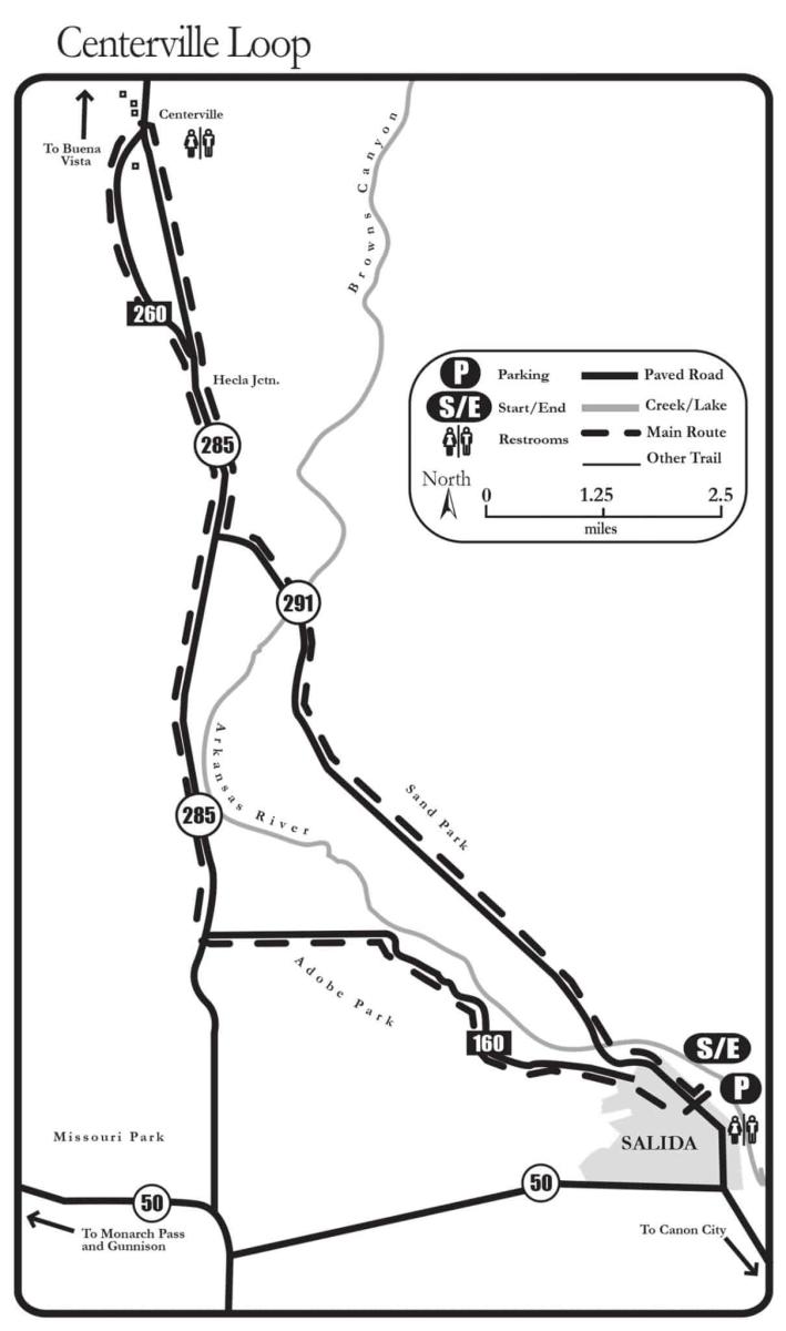Centerville Loop map