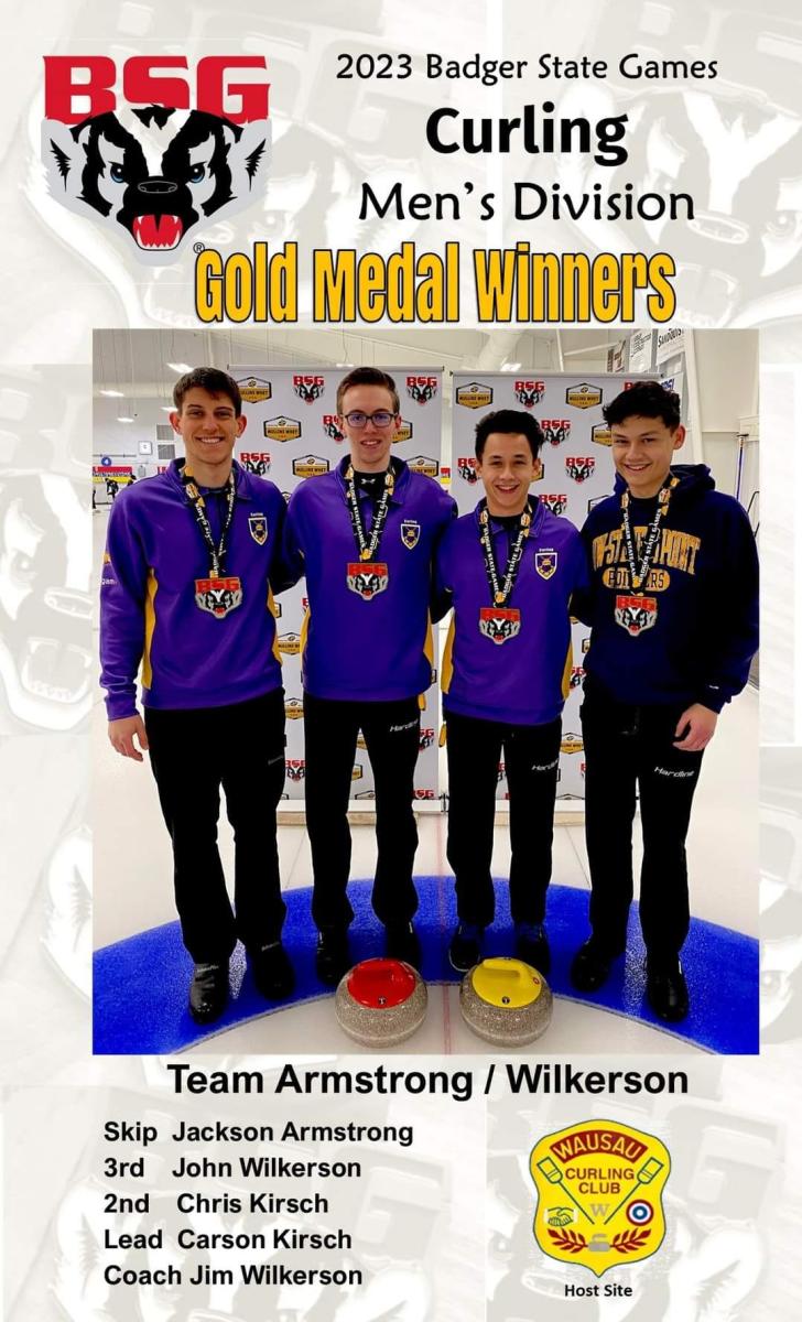 2023 Curling Men's Division Gold Team Armstrong/Wilkerson