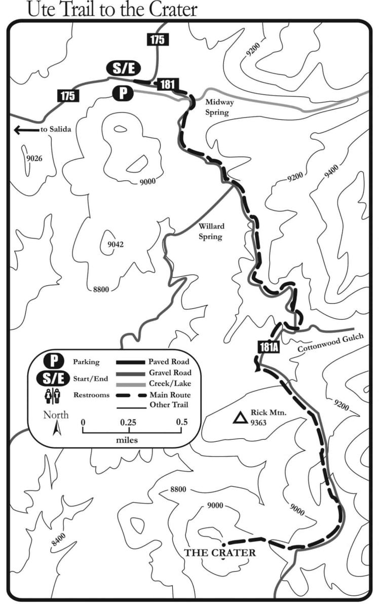 Ute-Trail-to-Crater-map