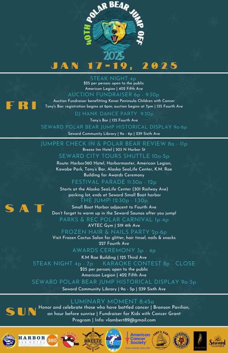 Seward Polar Bear Plunge Schedule 2025