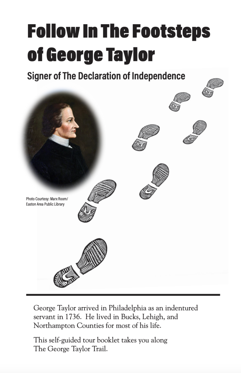Screenshot of the front page of the self-guided George Taylor Trail PDF