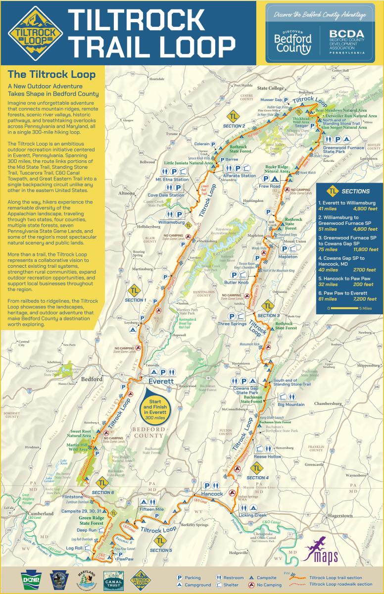 Tiltrock Loop Detailed Map