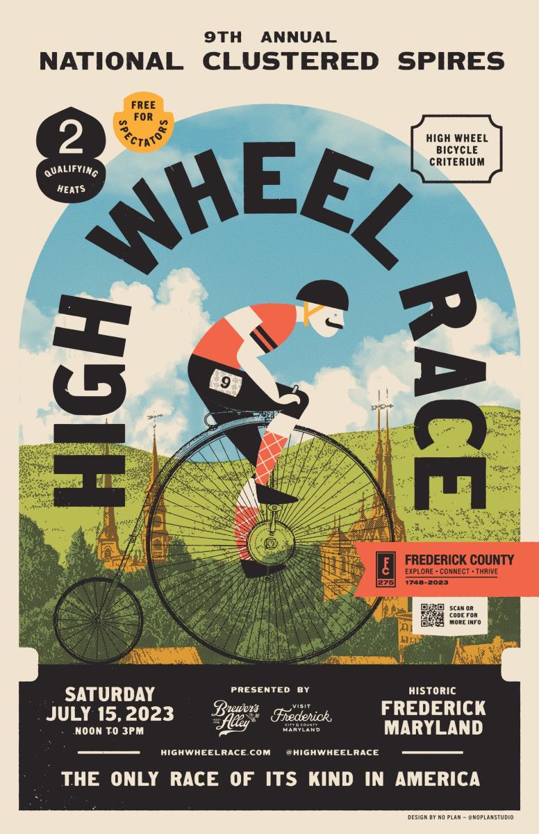 High Wheel Bike Race Poster 2023