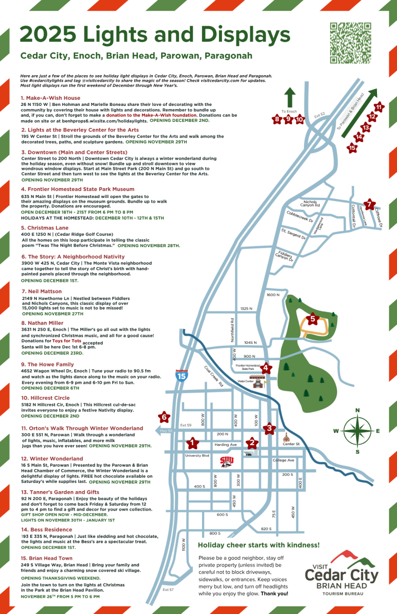2025 Holiday Light Map