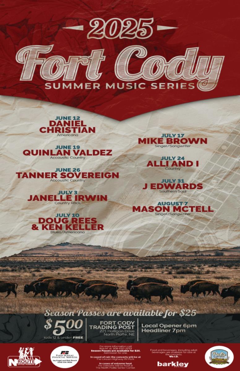 2025 Fort Cody Summer Music Series Poster