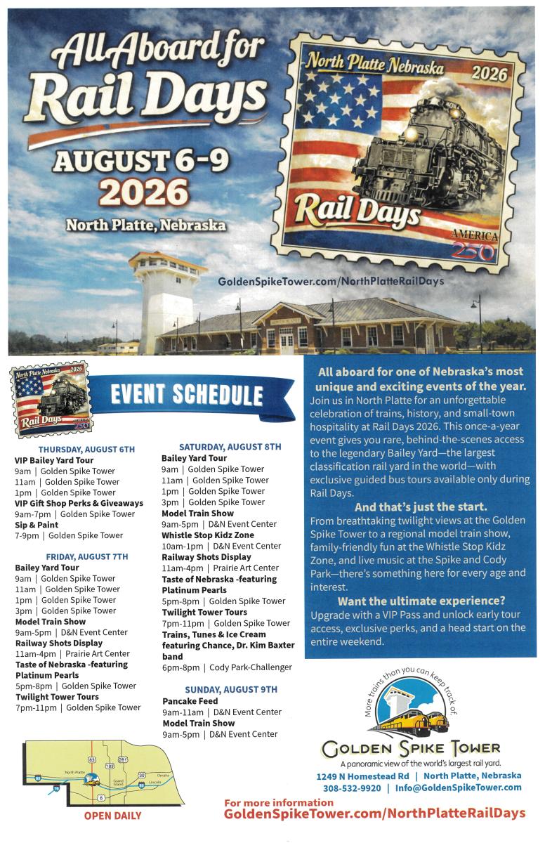 Rail Days 2026 Schedule