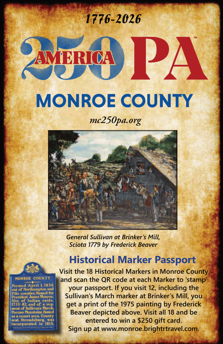 Monroe250 Historical Markers Flyer with Sponsors