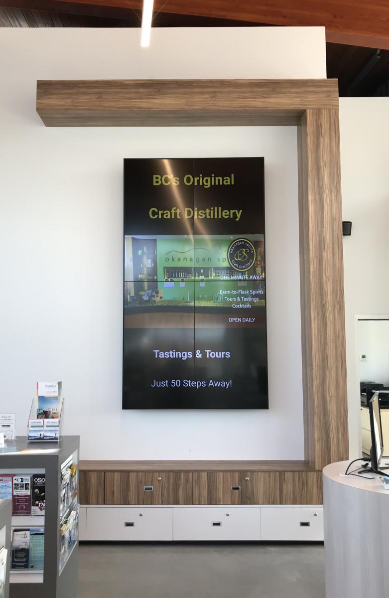 photo of visitor centre shelving