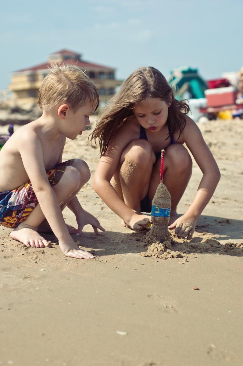 Brazosport Kids on Beach