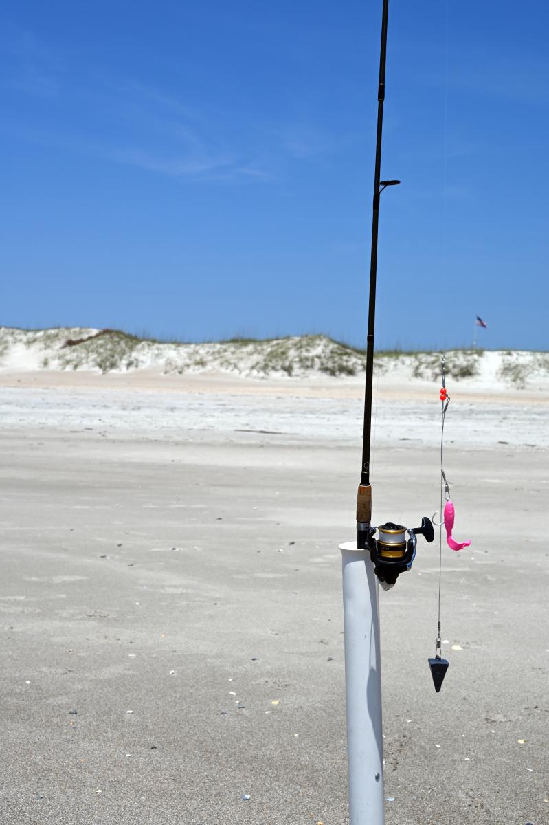 Fishing Pole at Fort Macon