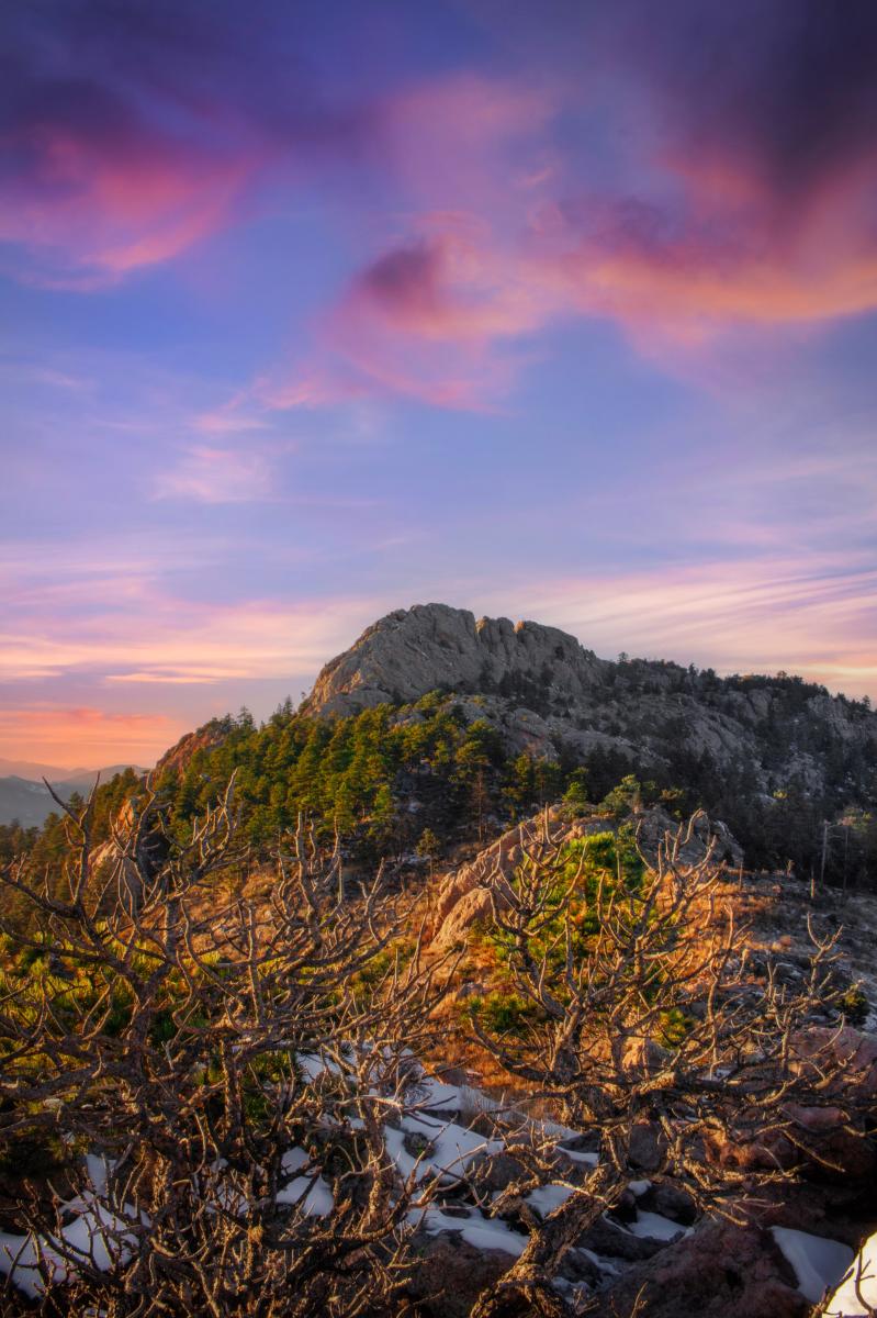 Sunset at Horsetooth Reservoir