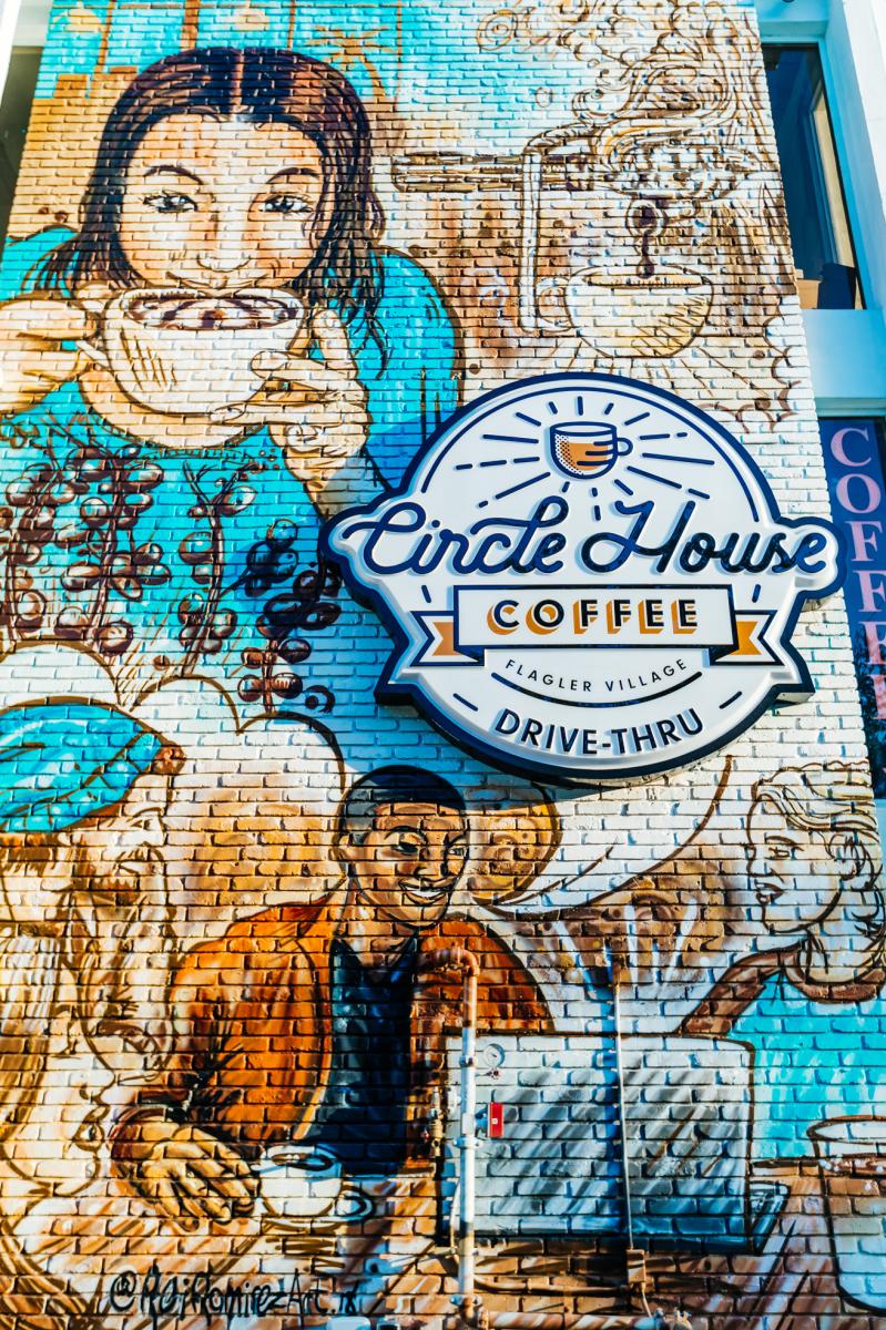 Circle House Coffee Mural