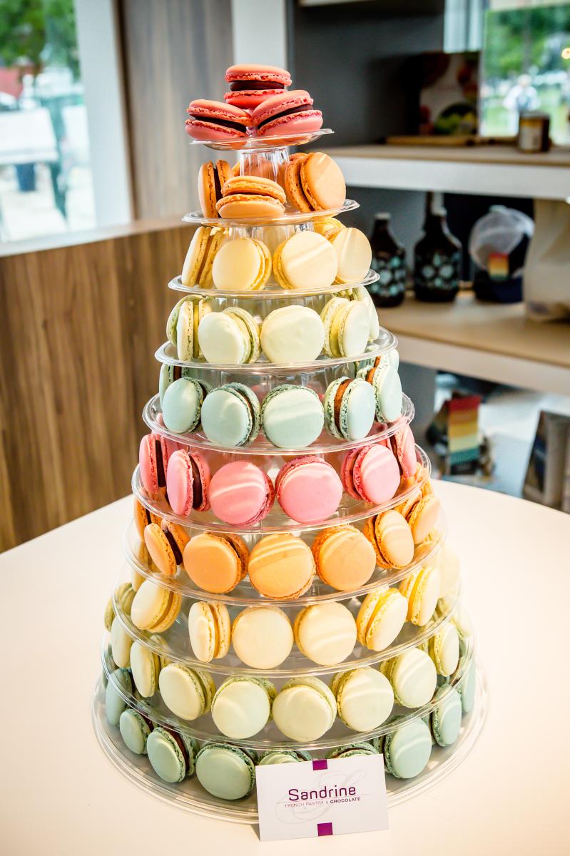 Sandrine Chocolate and French Pastry Macaron Tower