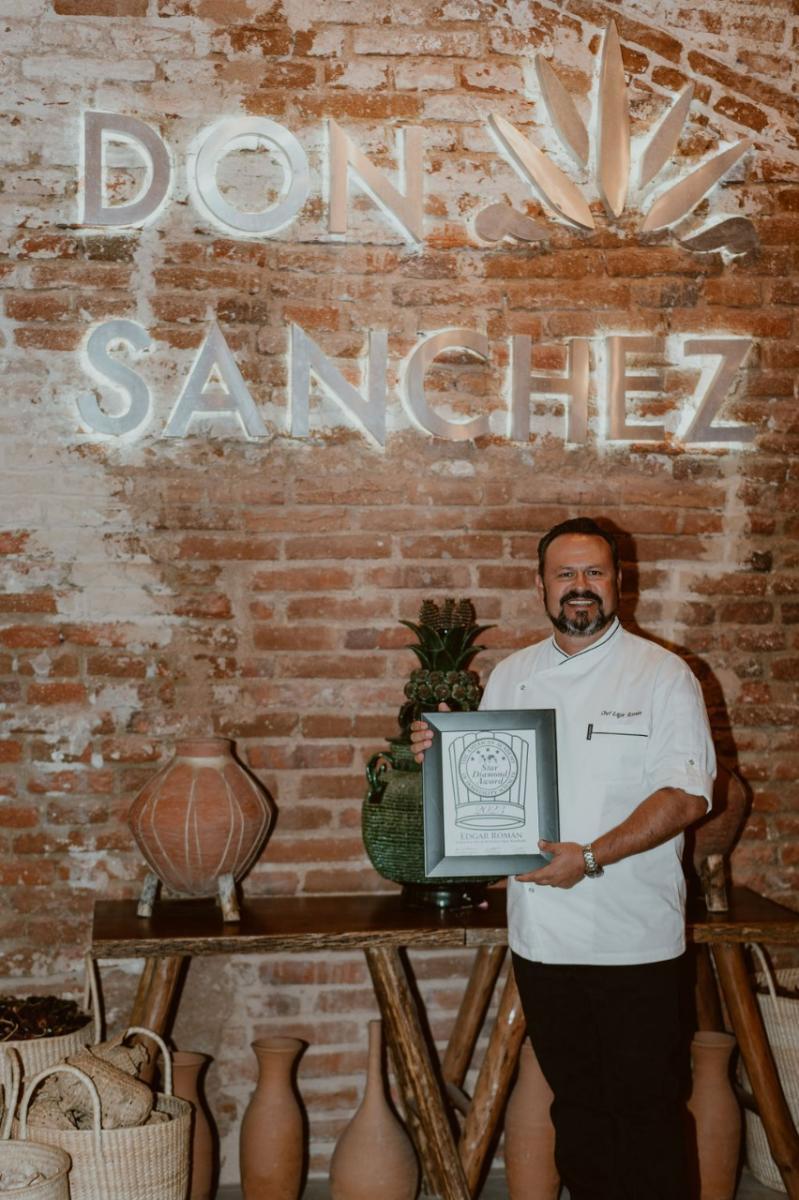 Chef Edgar Román from Don Sanchez restaurant