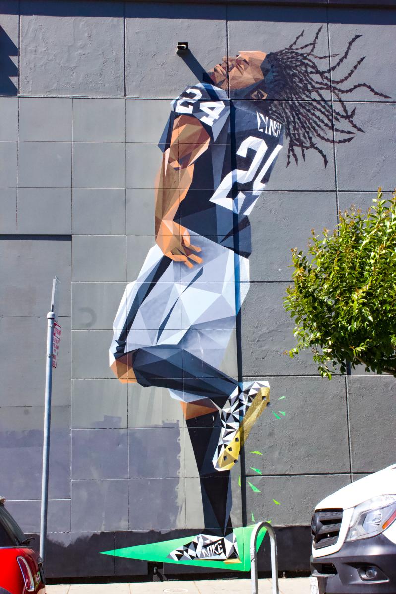 Marshawn Lynch & Kevin Durrant Mural