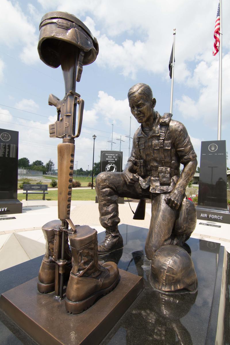 Memorial Statue - Morgan County Veterans Memorial Park