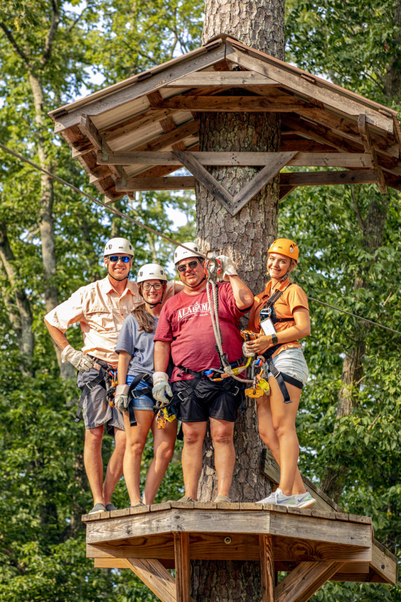 zip line tami's fam