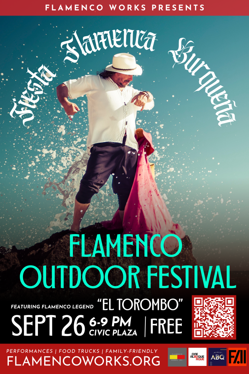 A poster for Fiesta Flamenca Burquena 2026.