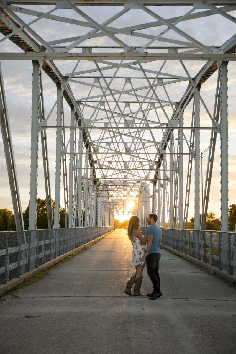 Bastrop Bridge Couple