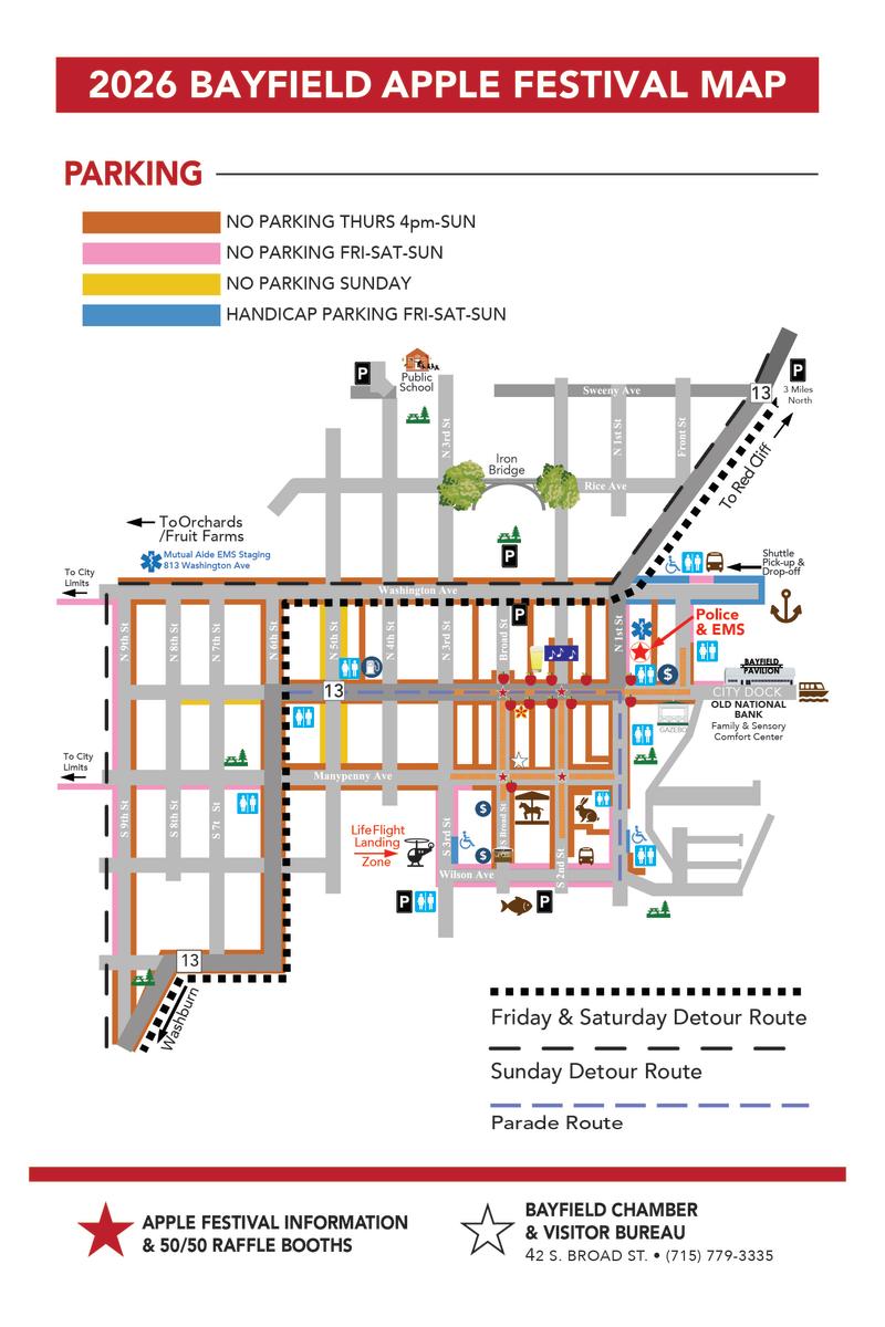2026 Apple Festival Parking Map