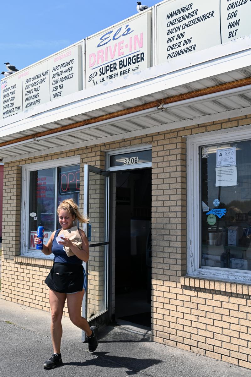 El's Angel Exiting El's Drive-In