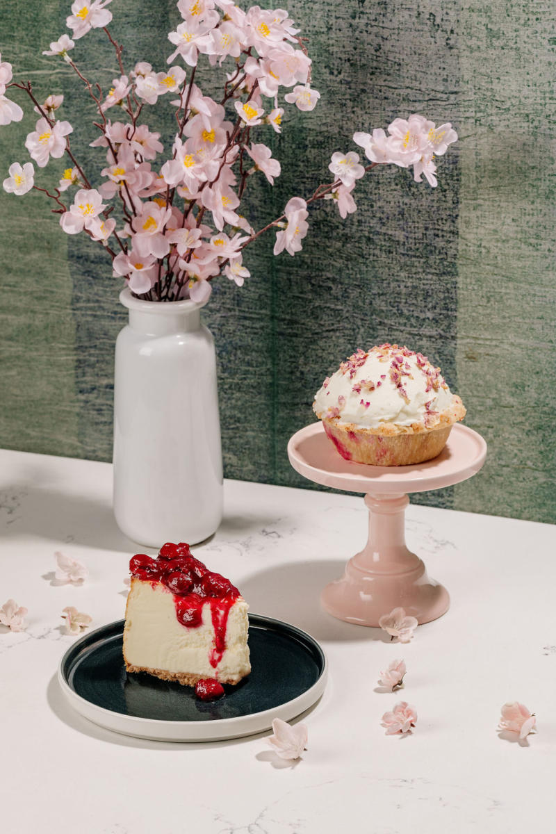 Cheesecake and Tart Cherry Pie