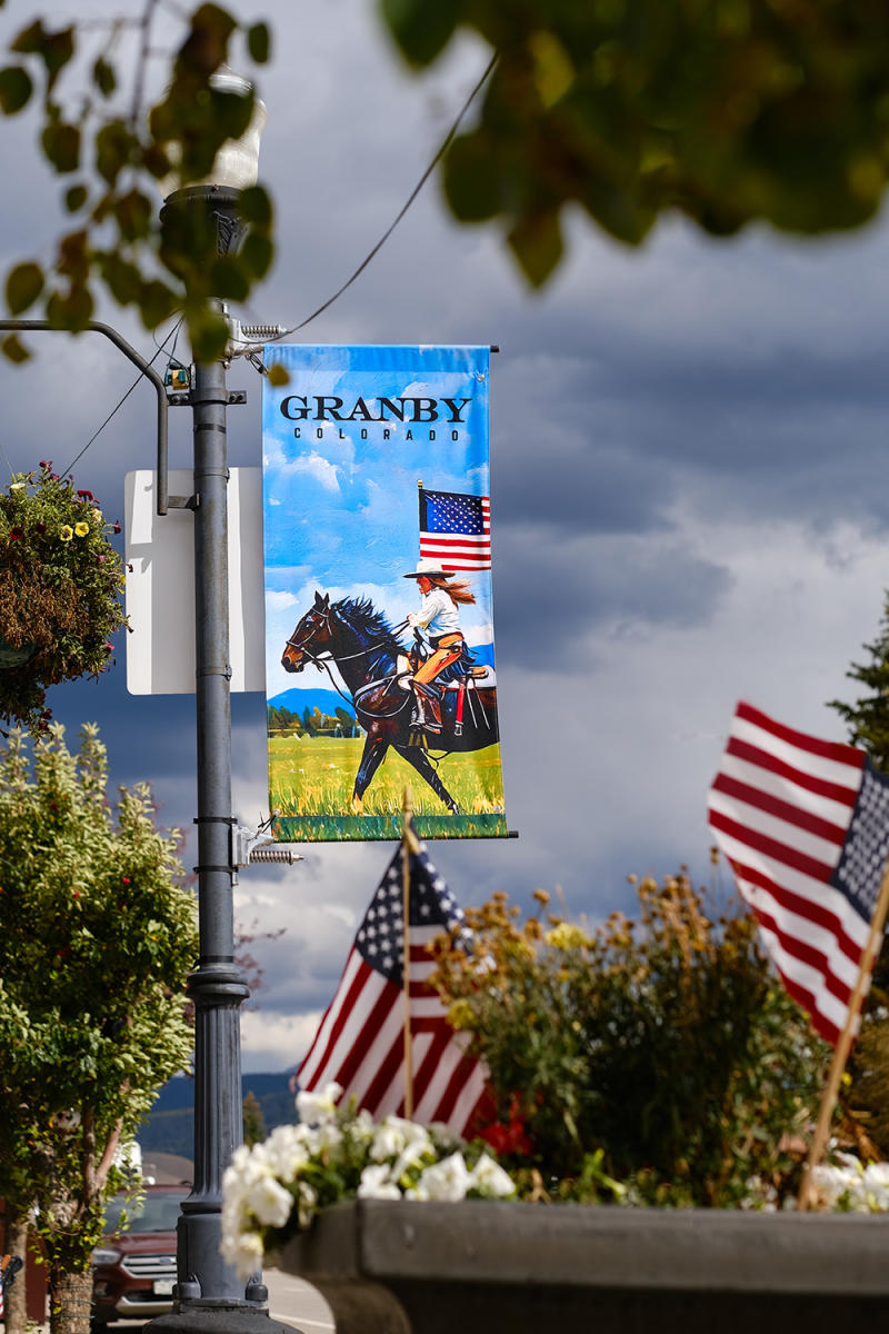 Main Street Banners: A Visual Tribute to Granby #39 s Ranching Rodeo Roots