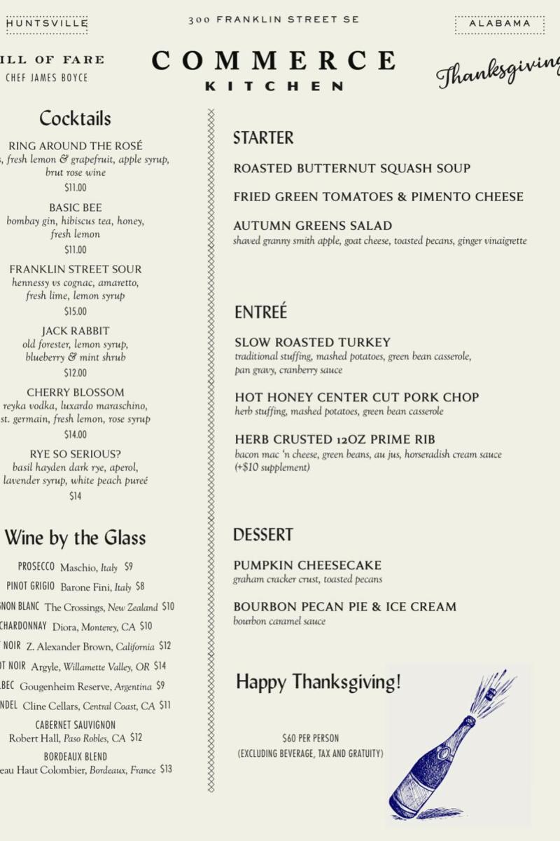 Commerce Kitchen Thanksgiving