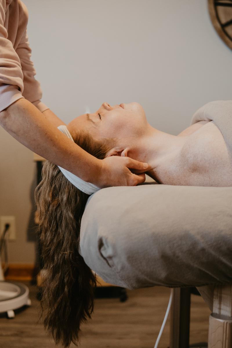 Woman at Spa Getting Massage