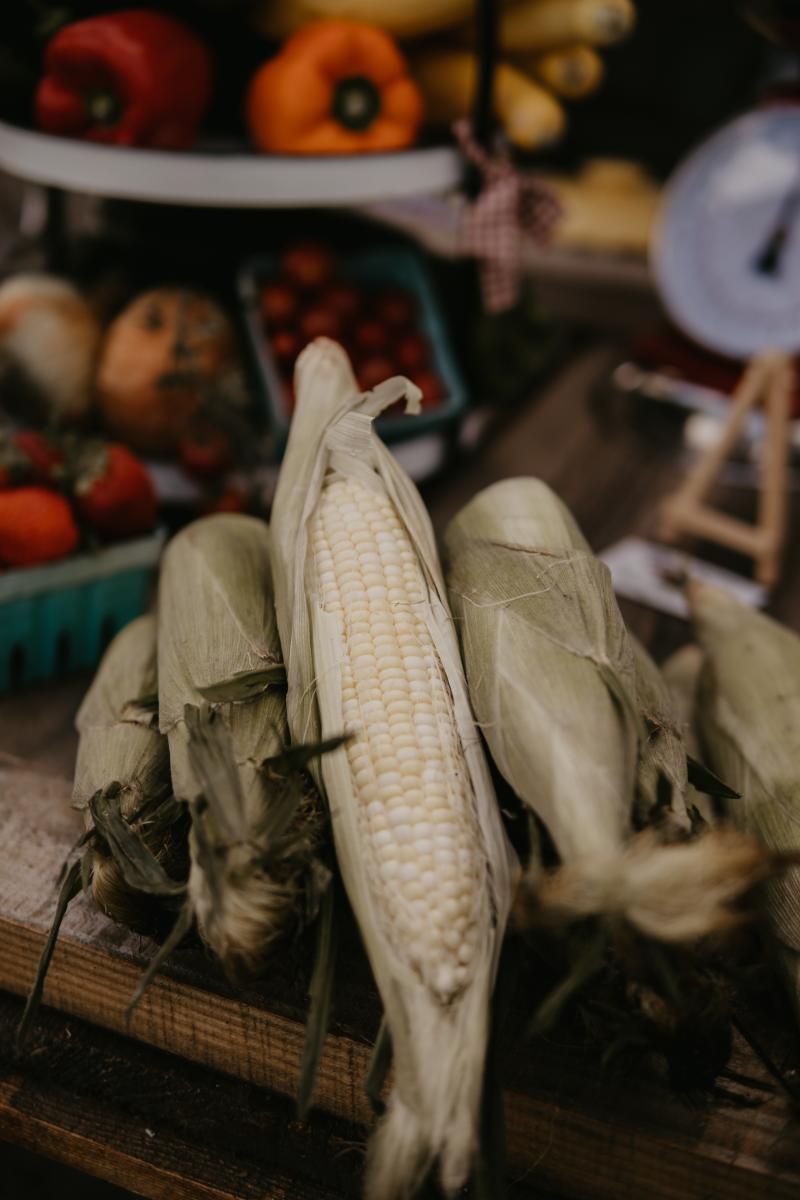 Corn at market