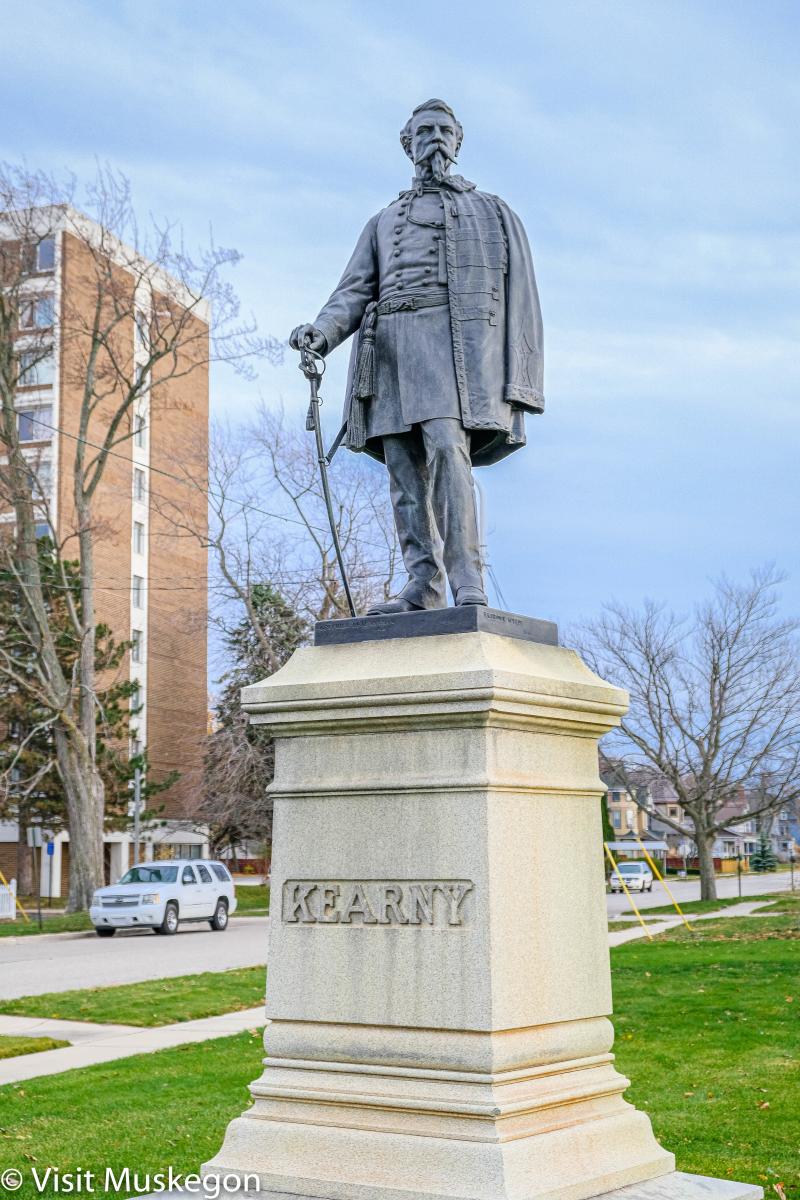 Statue of General Philip Kearny at the Corner of Peck and Terrace