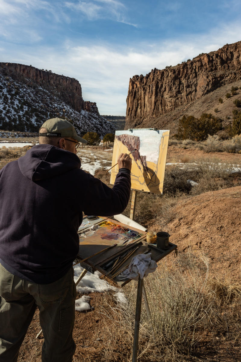 Painting at Santa Fe’s Diablo Canyon