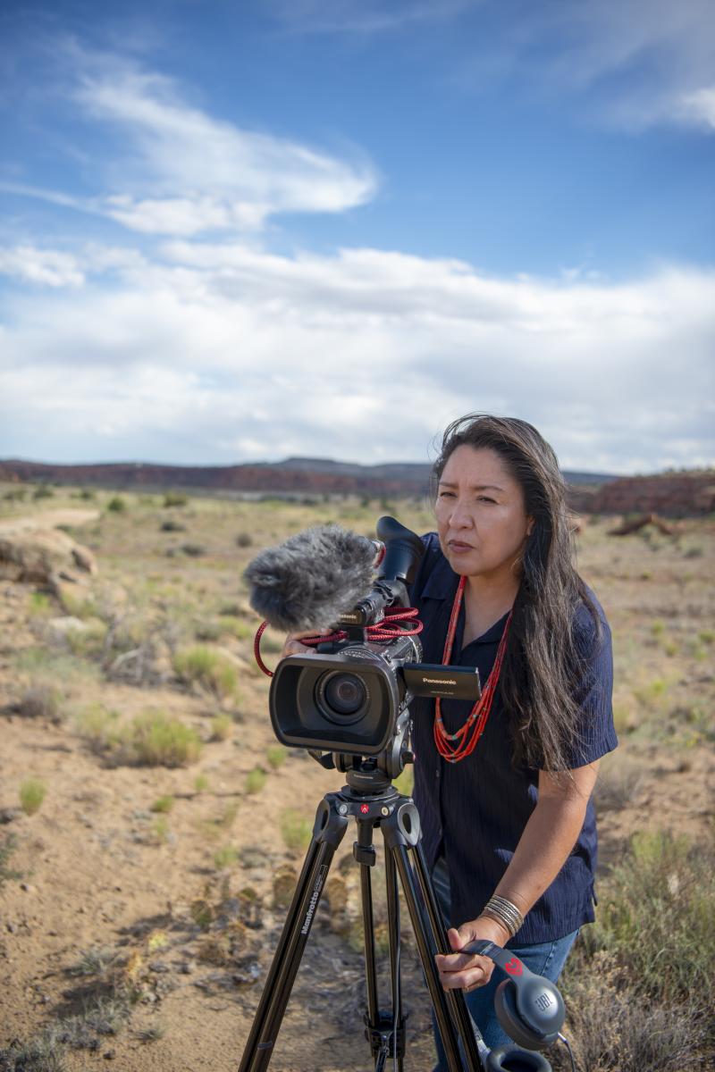Diné (Navajo) filmmaker Ramona Emerson, New Mexico Magazine
