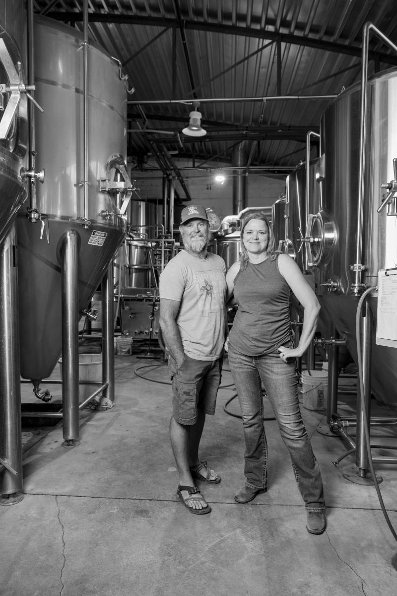 eresa Dahl-Bredine and Dave Crosley of Little Toad Creek Brewery & Distillery