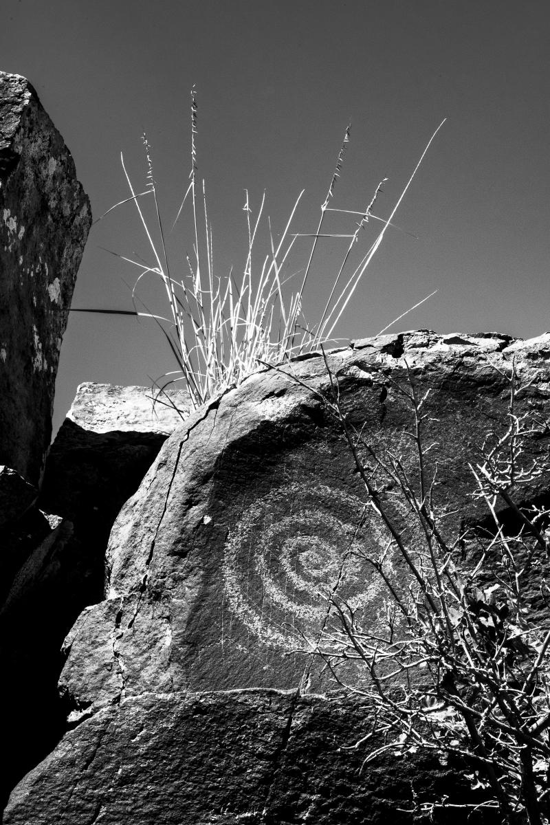 A Pueblo spiral found in New Mexico.