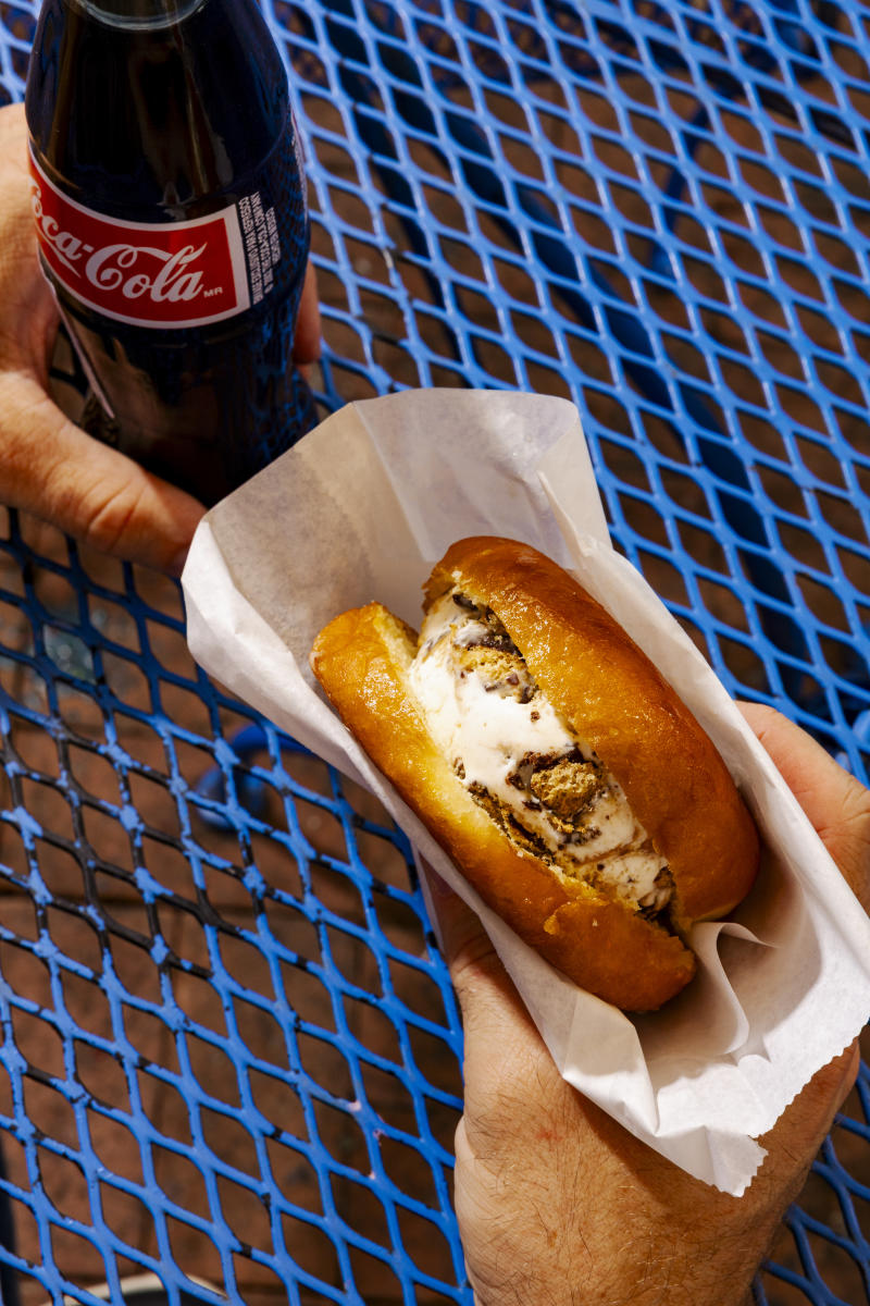 Novel Ice Cream donut sandwich