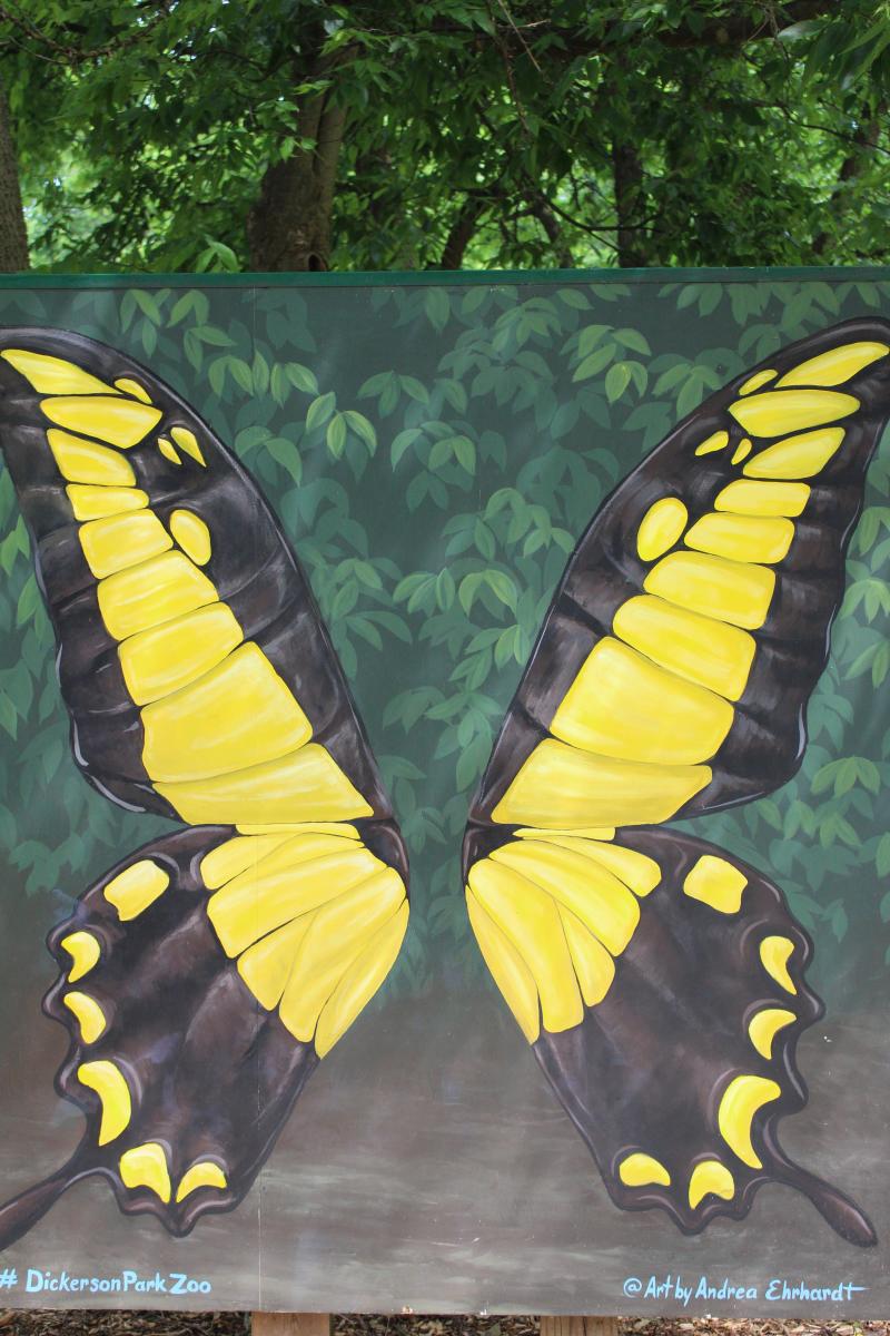 Yellow Butterfly Mural