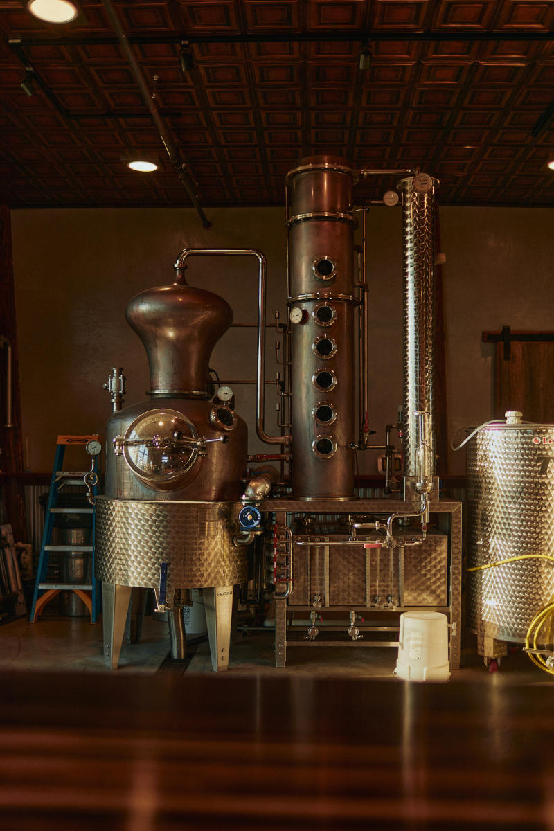 Bethel Rd. Distillery still in their tasting room in Paso Robles
