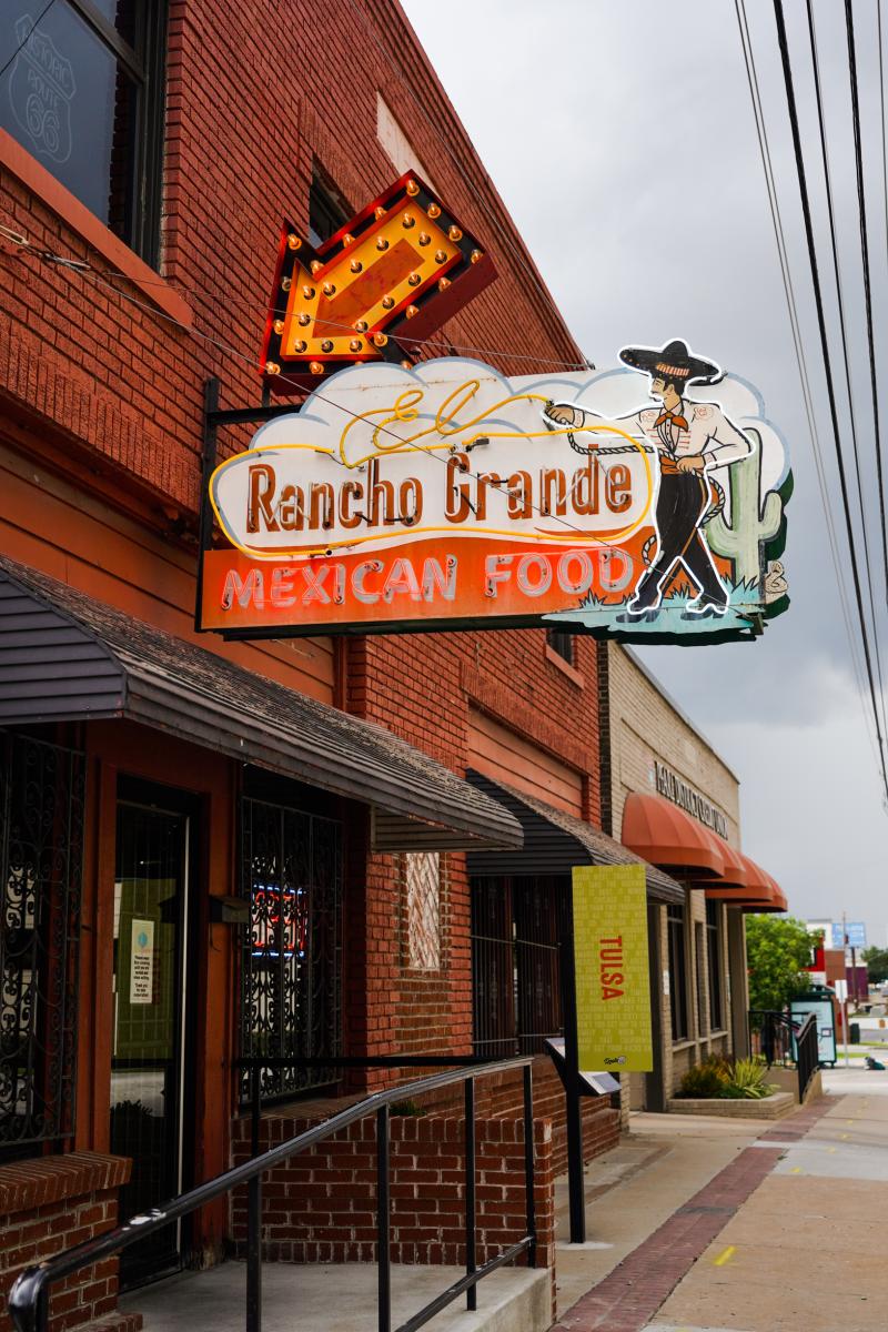 El Rancho Grande Exterior Sign In Tulsa, OK