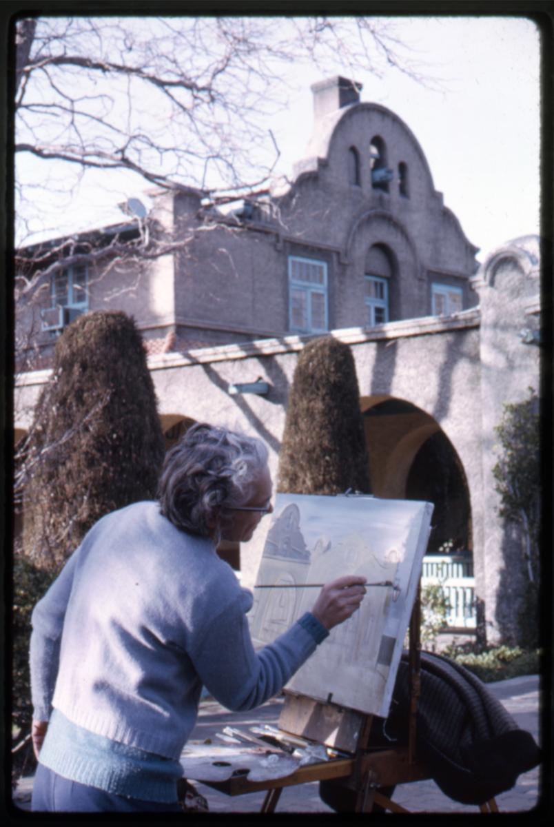 A painter at Albuquerque’s Alvarado Hotel, 1969, New Mexico Magazine