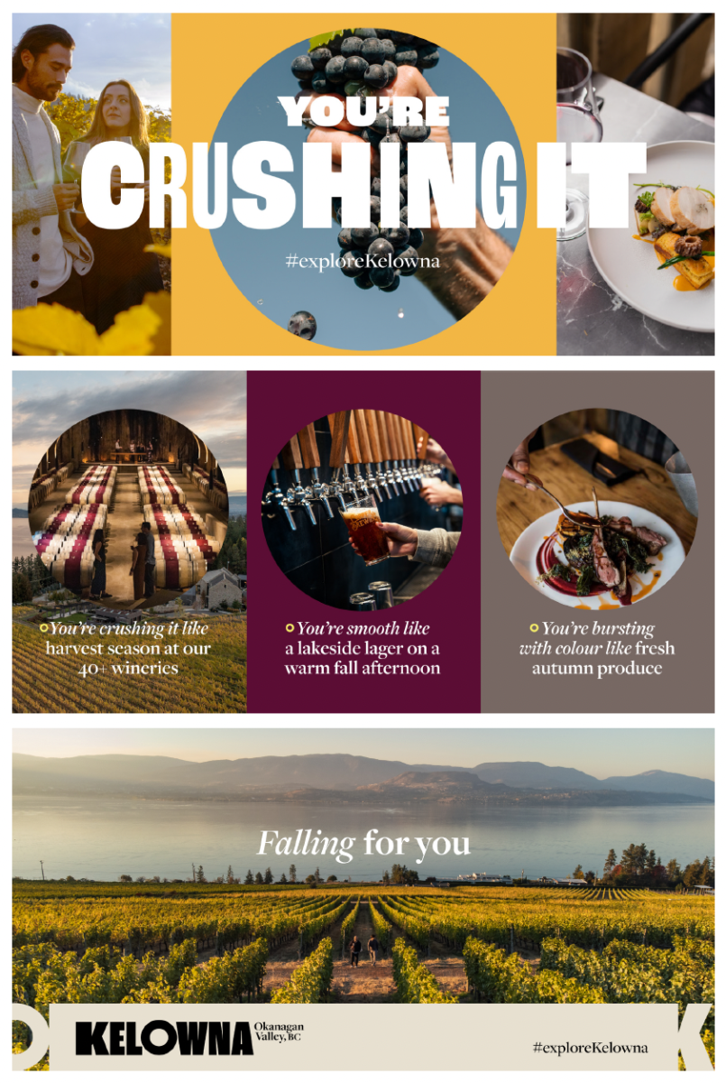 Image of Tourism Kelowna fall advertising