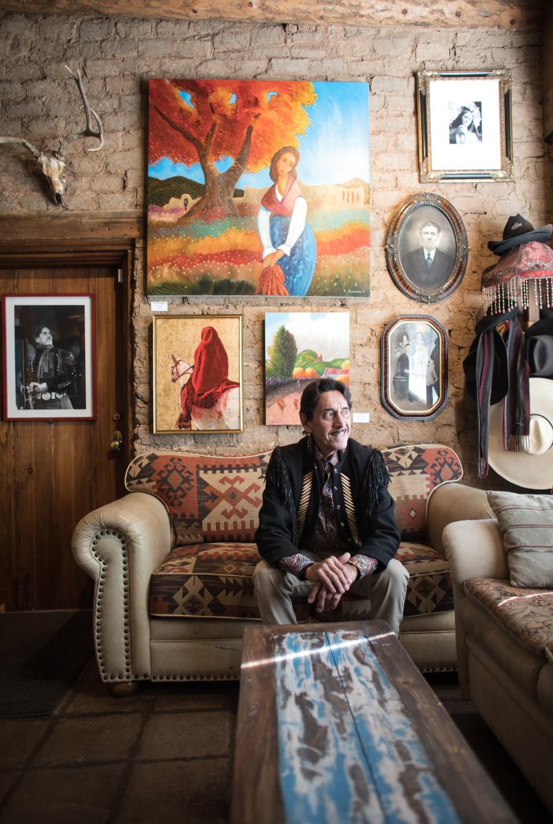 Taos Original, Equal parts showman and artist, Ed  Sandoval conjures a timeless New Mexico, New Mexico Magazine