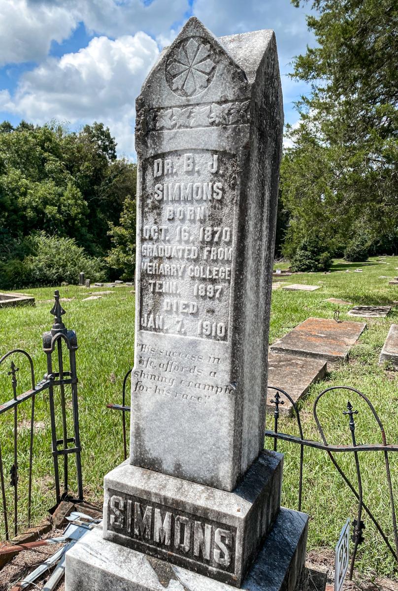 BJ Simmons Memory Hill Cemetery