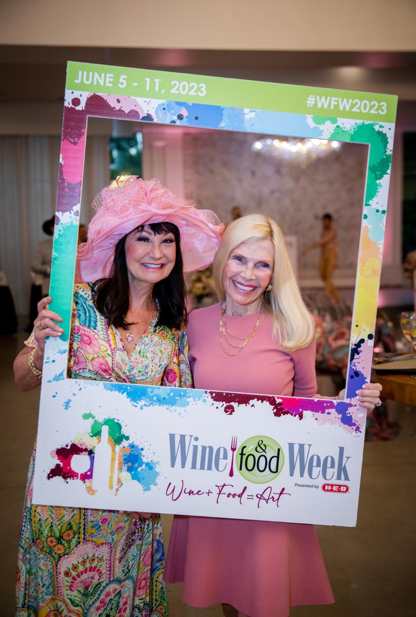 Constance McDerby, Founder of Wine & Food Week, and Ann Snyder, Chairwoman of The Woodlands Township, and Wine and Food Week in The Woodlands