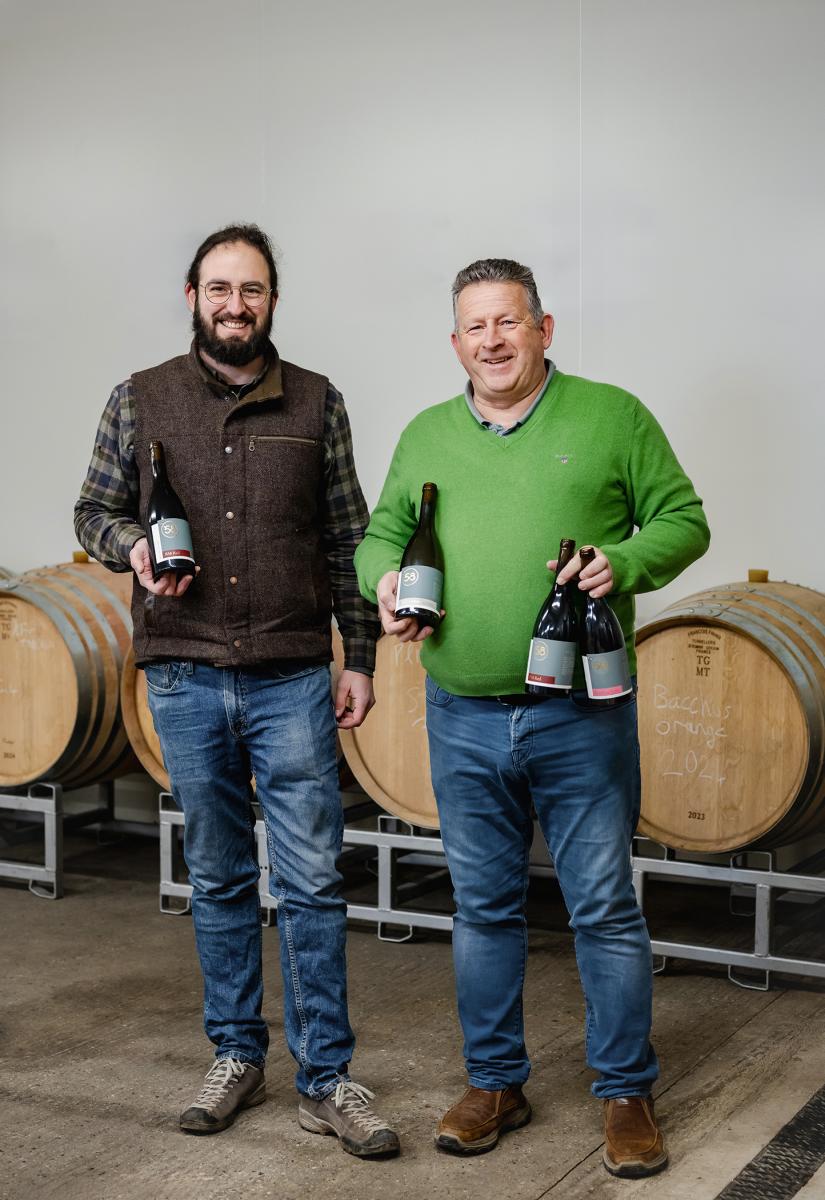 B58 Winery_Guillaume Lagger (l) and Sandy Booth (r)
