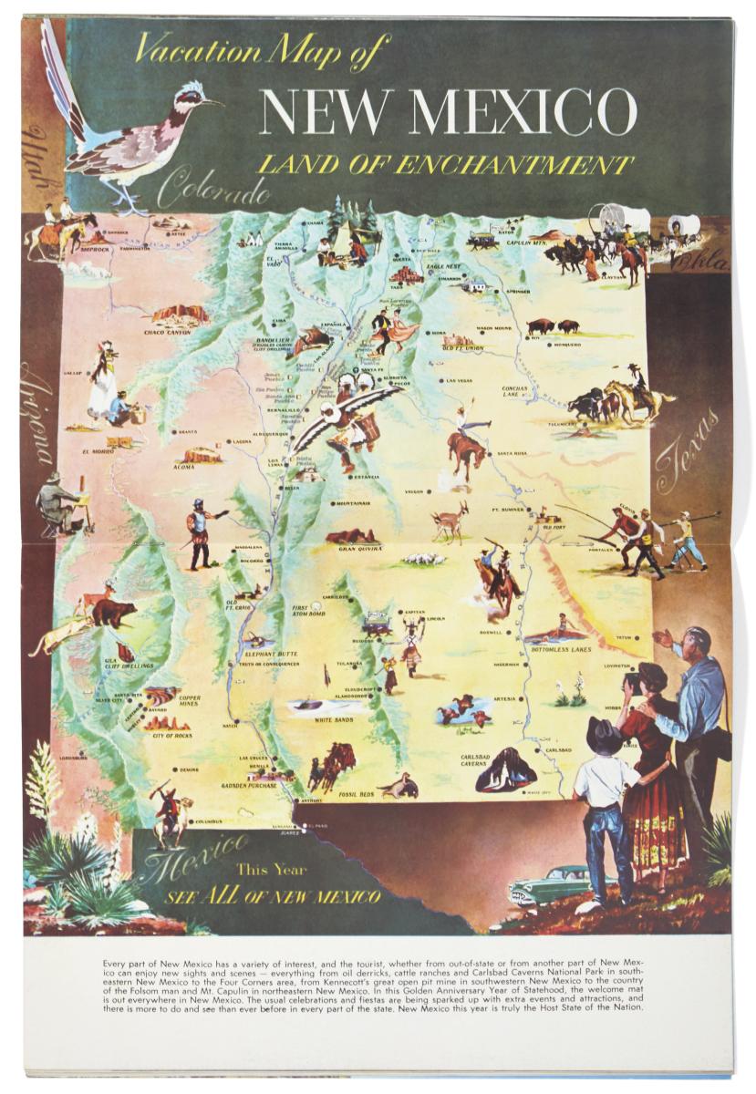 June-July 1962 Vacation Guide Map