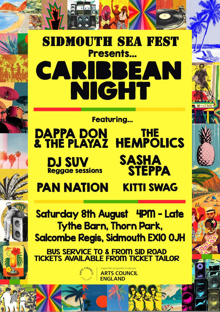 Caribbean Night Sidmouth Poster
