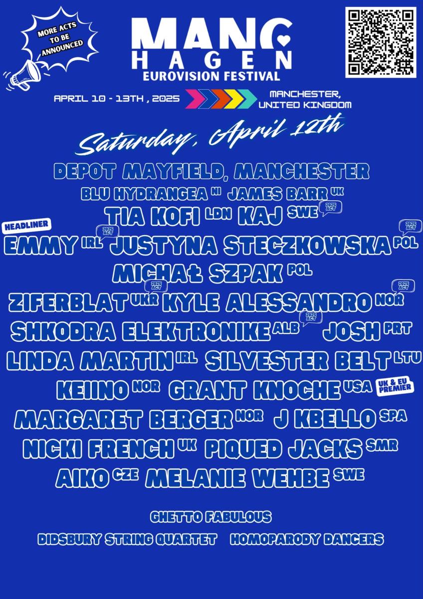 Saturday's line up at MancHagen Festival