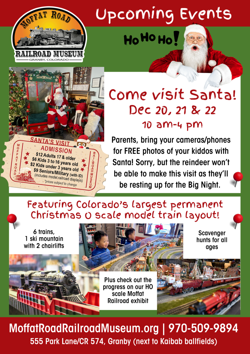 Santa at Moffat Railroad Museum 2024