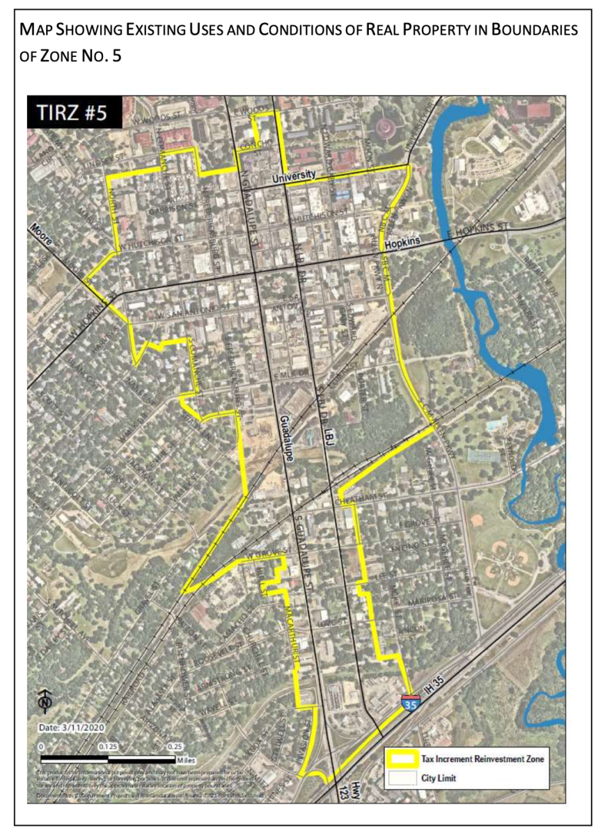 Map of TIRZ Zone 5